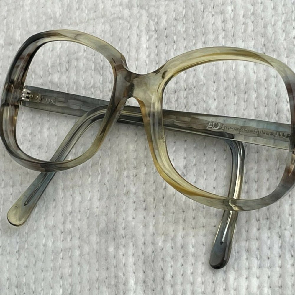 AO American Optical EyeglassesSunglasses Frame Vintage Glasses 50[]17 Unisex - Picture 2 of 12